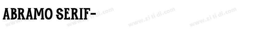 Abramo Serif字体转换